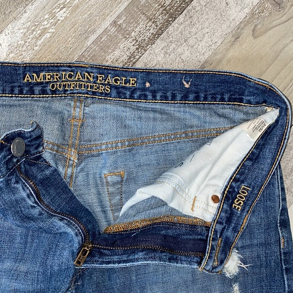 Men's American Eagle Distressed Loose Jeans 31x32 - Picture 6 of 8